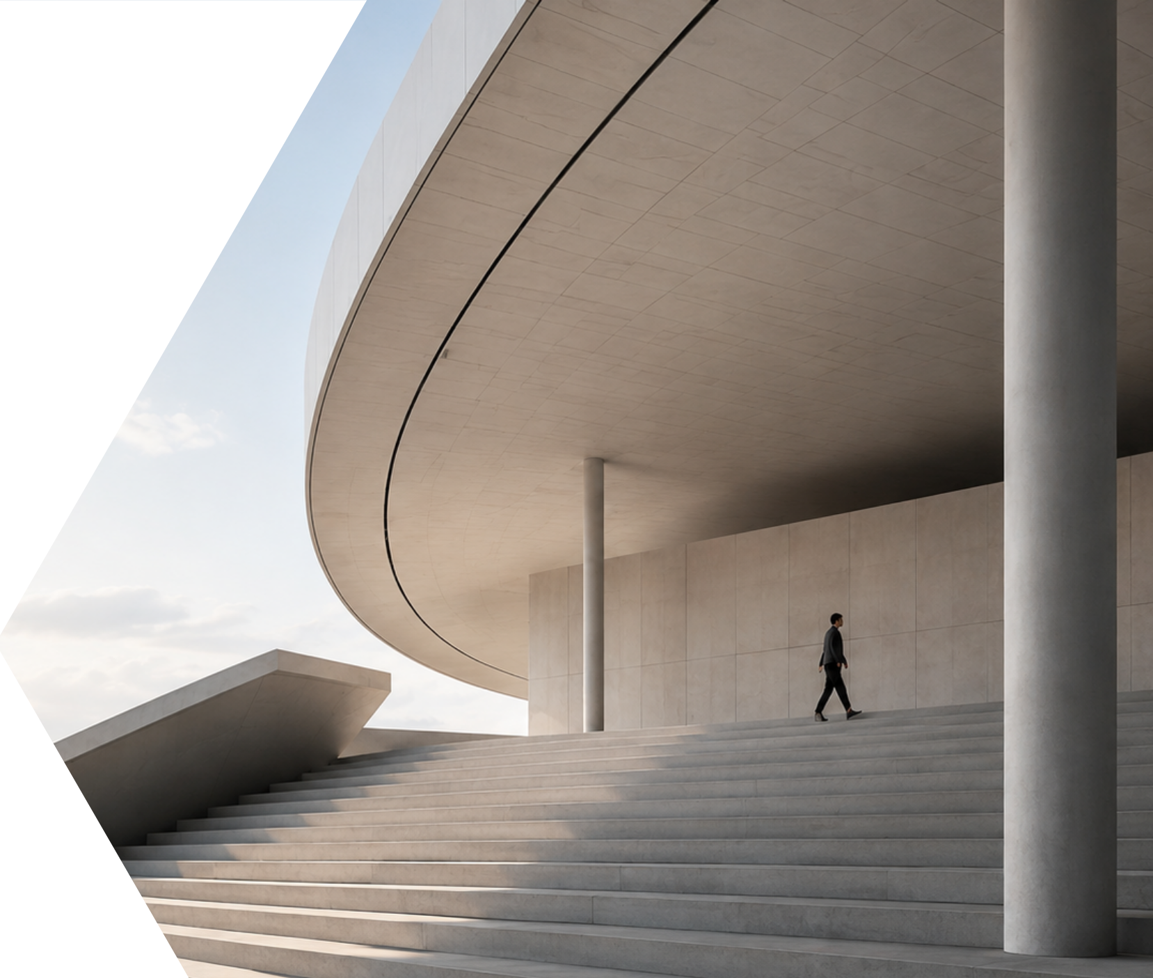 Modern architectural building